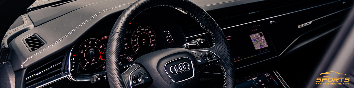 Audi brand logo steering wheel