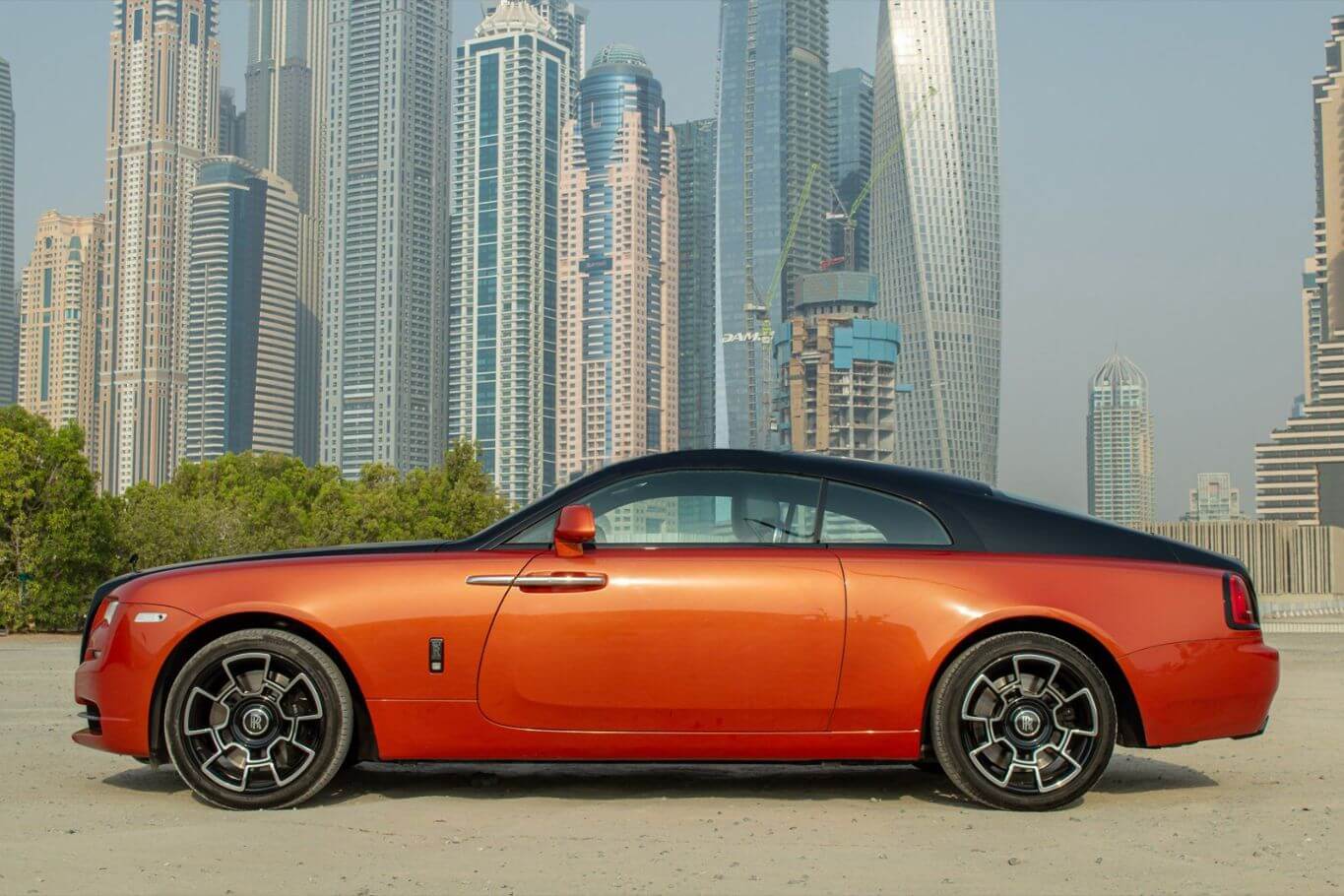 Rolls Royce Wraith Orange